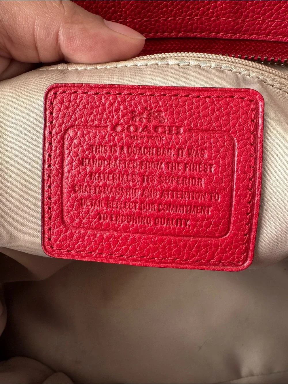 Coach shoulder everyday pebbled